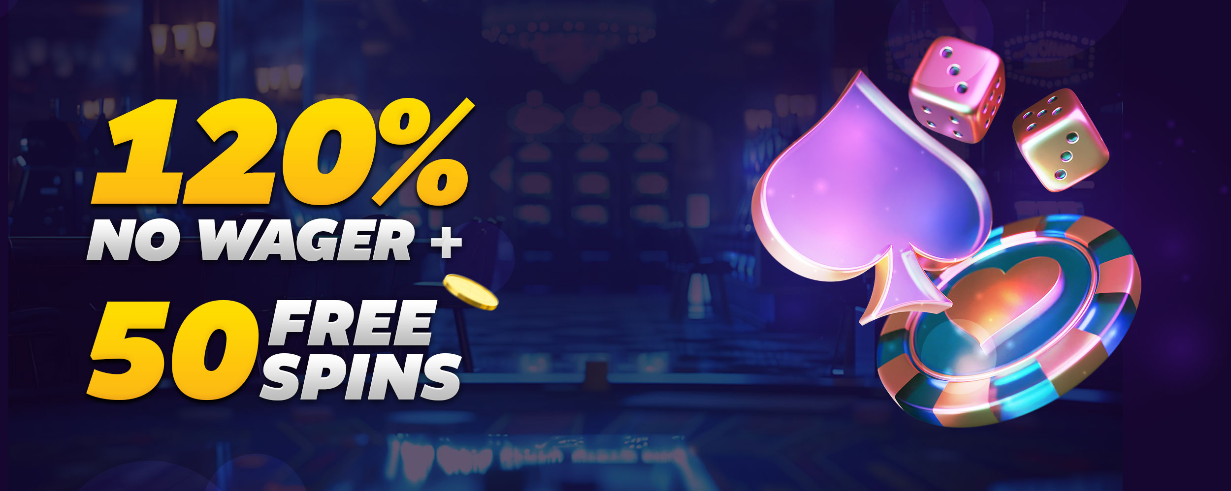 120% Bonus ohne Umsatzbedingungen